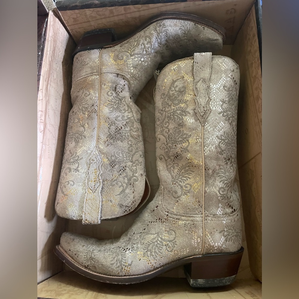 Lucchese Size 9 Women’s White Stone Python - image 2